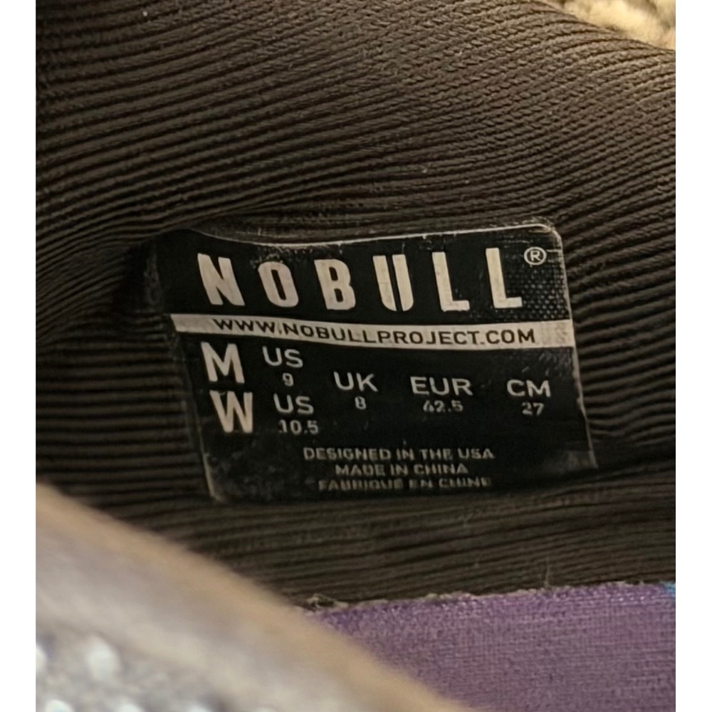 NOBULL Trainers Cross Training Shoes Mens 9 Womens 10.5 Black Unique Sole Design - Picture 9 of 9